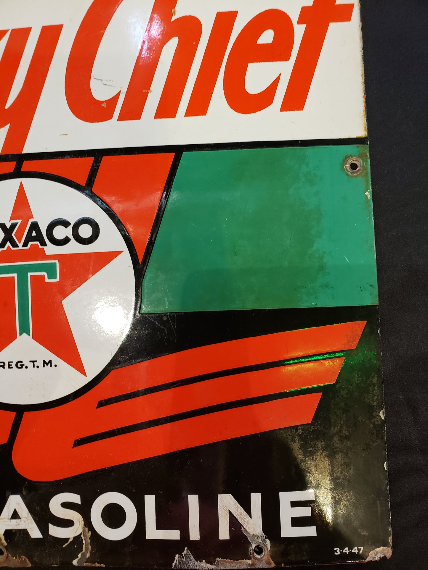 Original Sky Chief gas pump plate