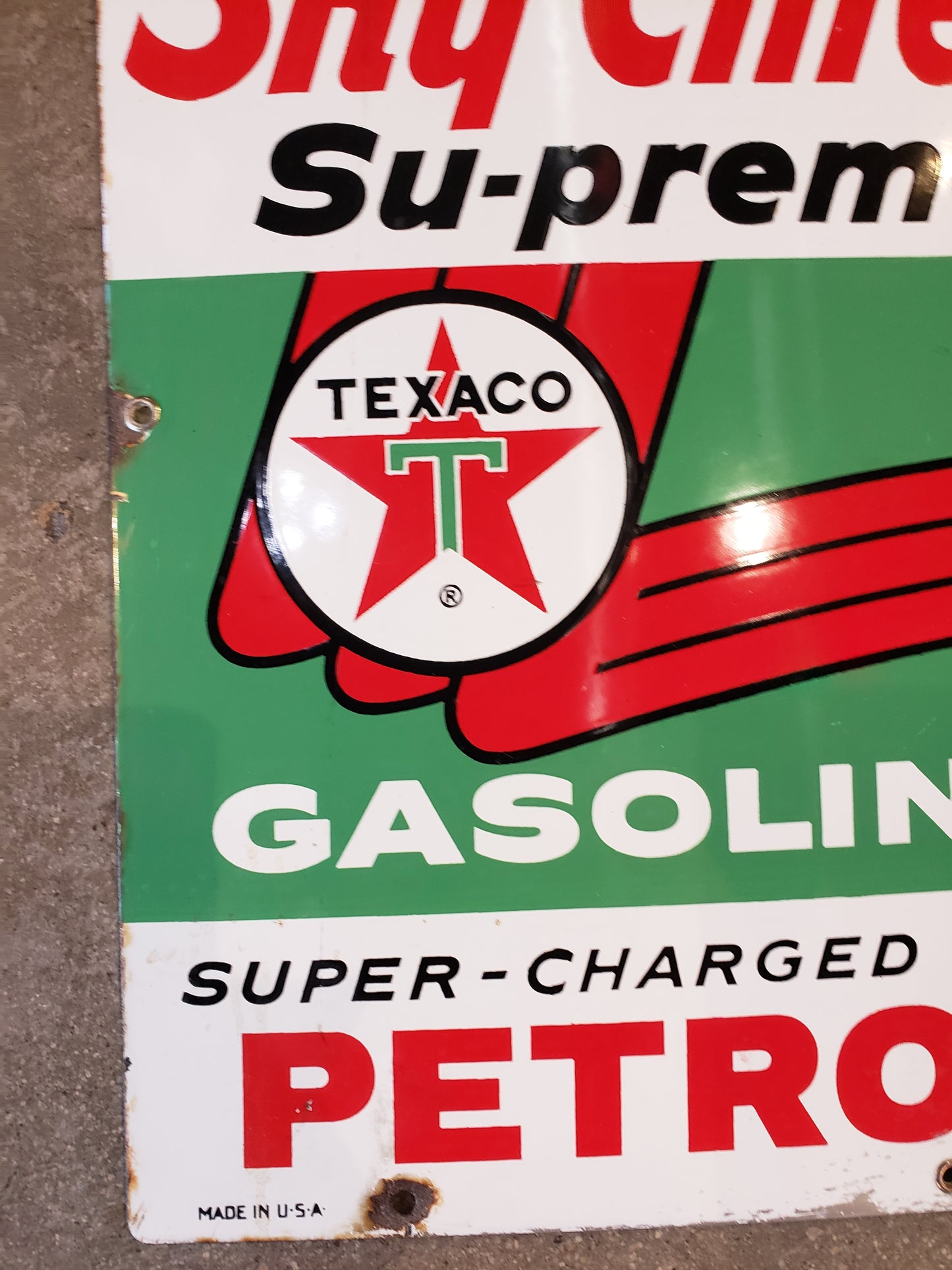 Sky Chief Su-preme Gas Pump Plate