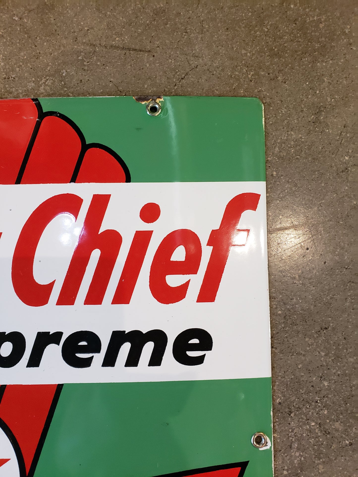 Sky Chief Su-preme Gas Pump Plate