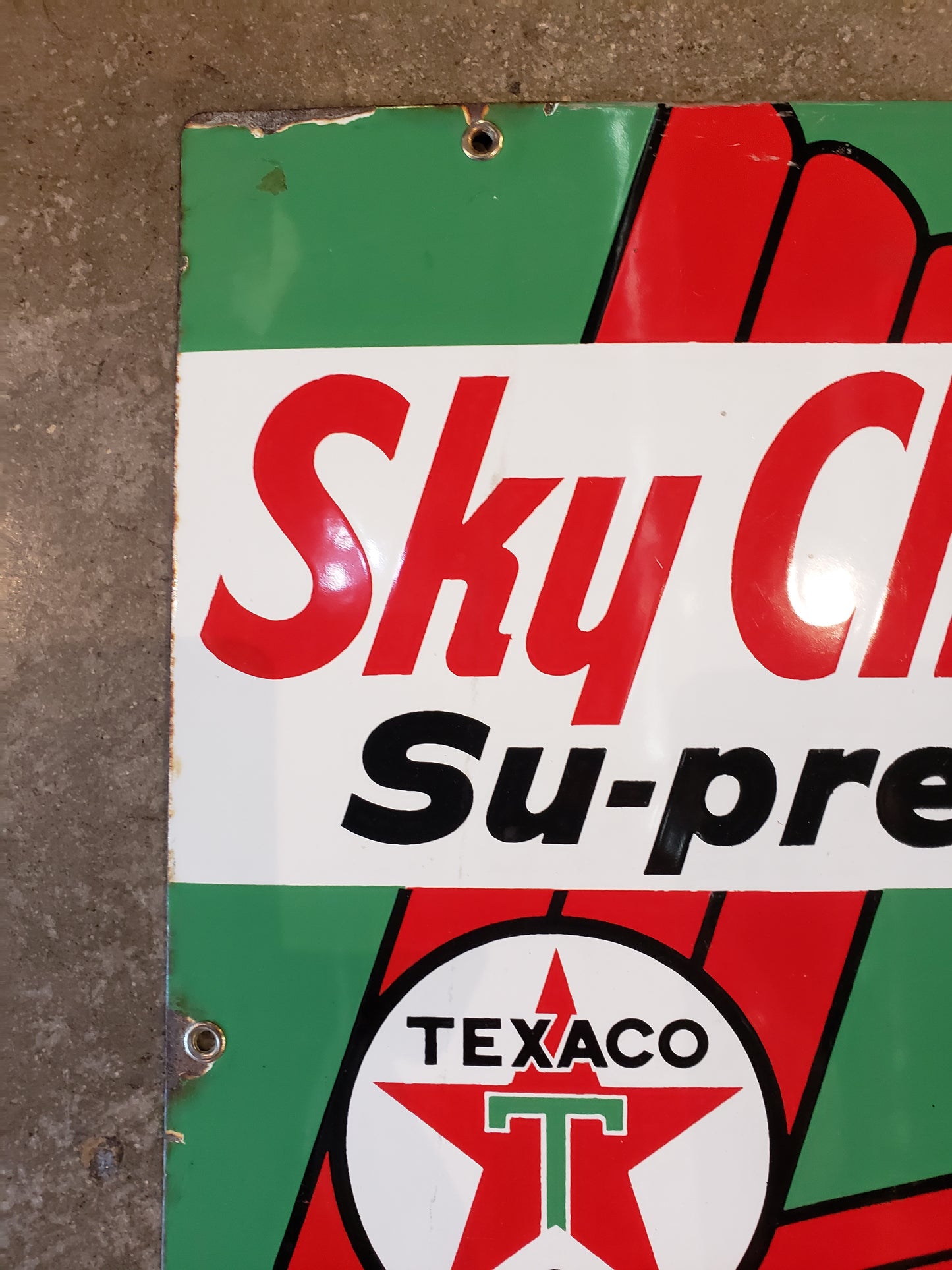 Sky Chief Su-preme Gas Pump Plate