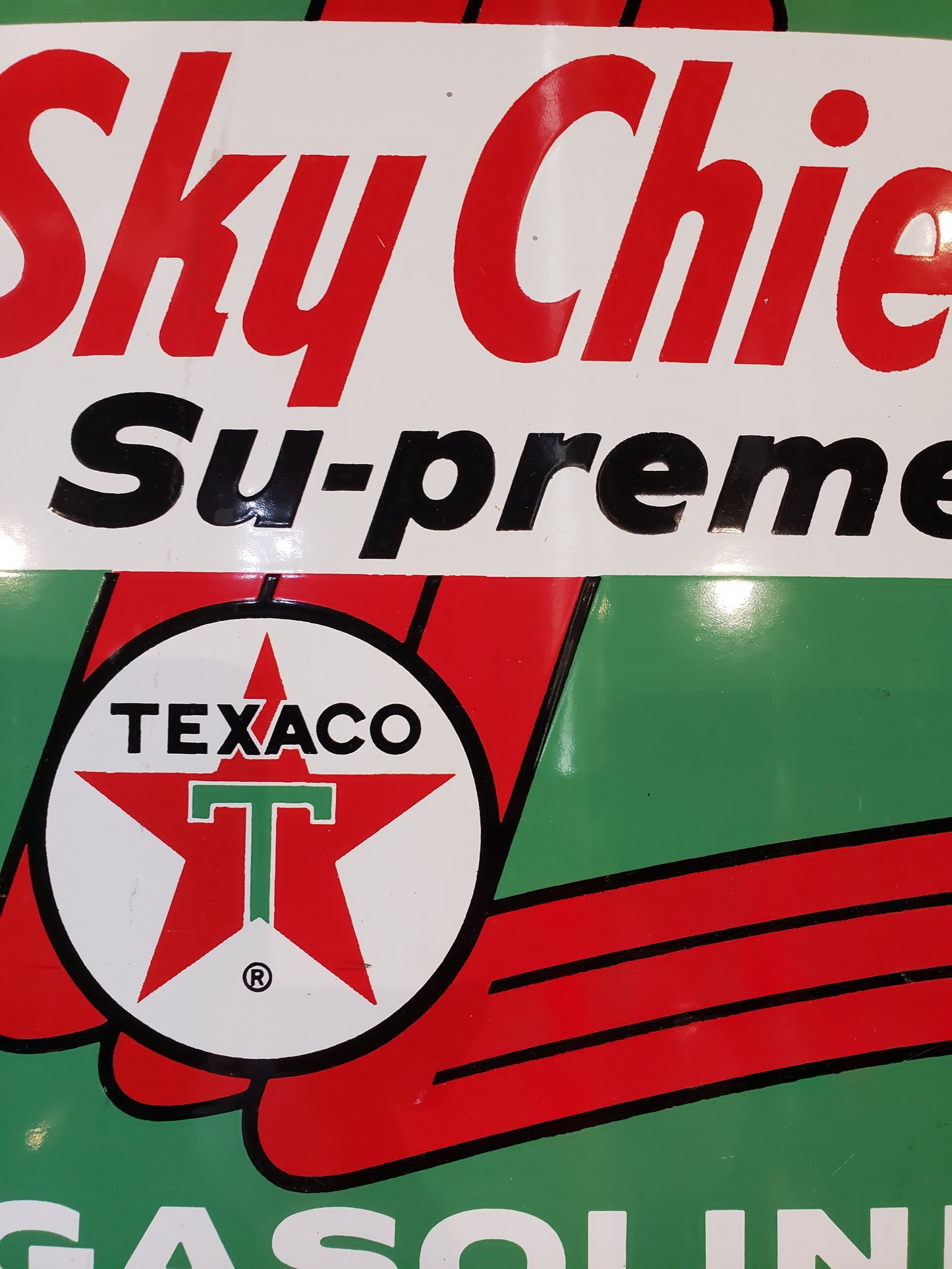 Sky Chief Su-preme Gas Pump Plate