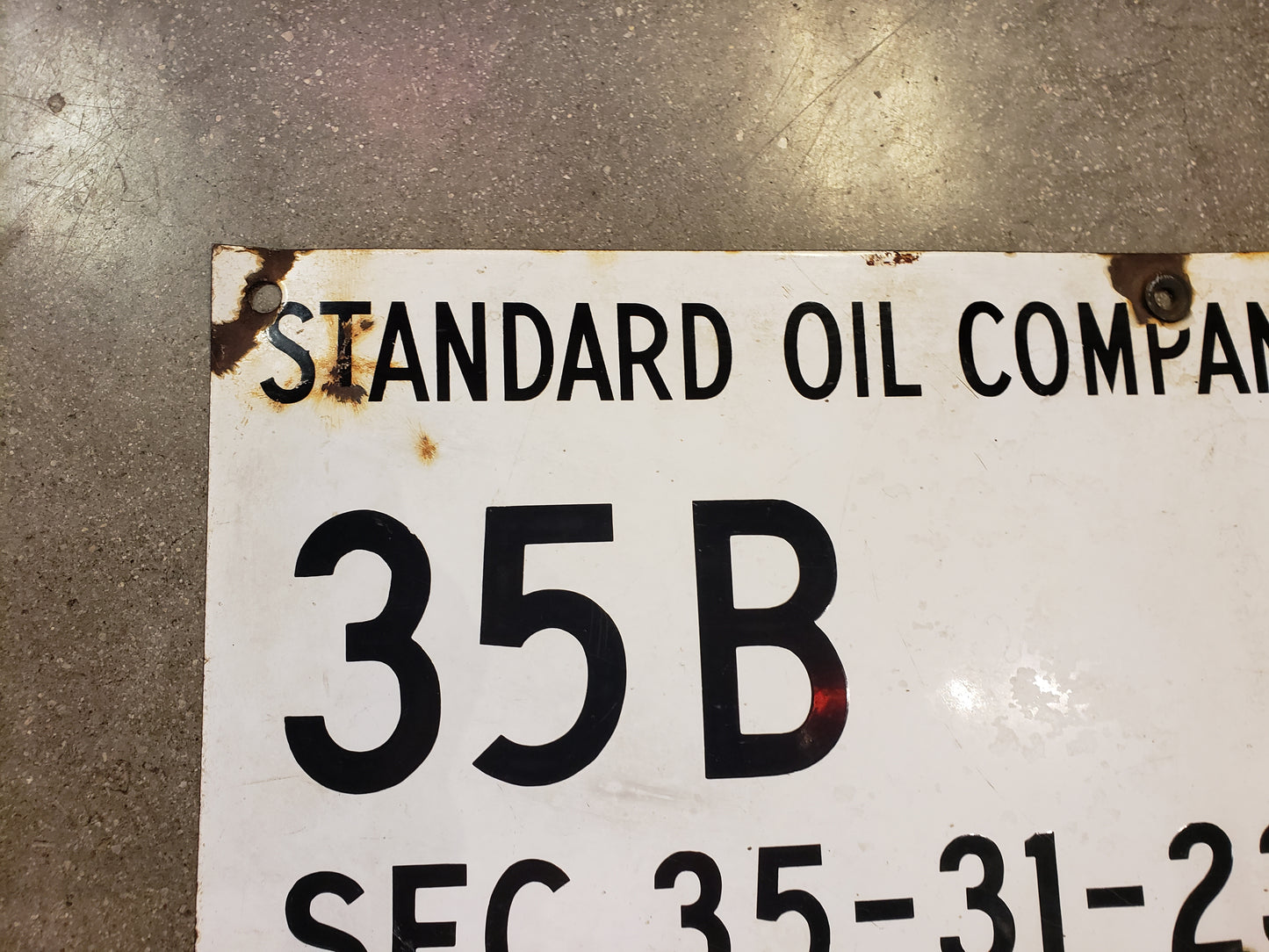 Standard OiI Company of California oil lease sign