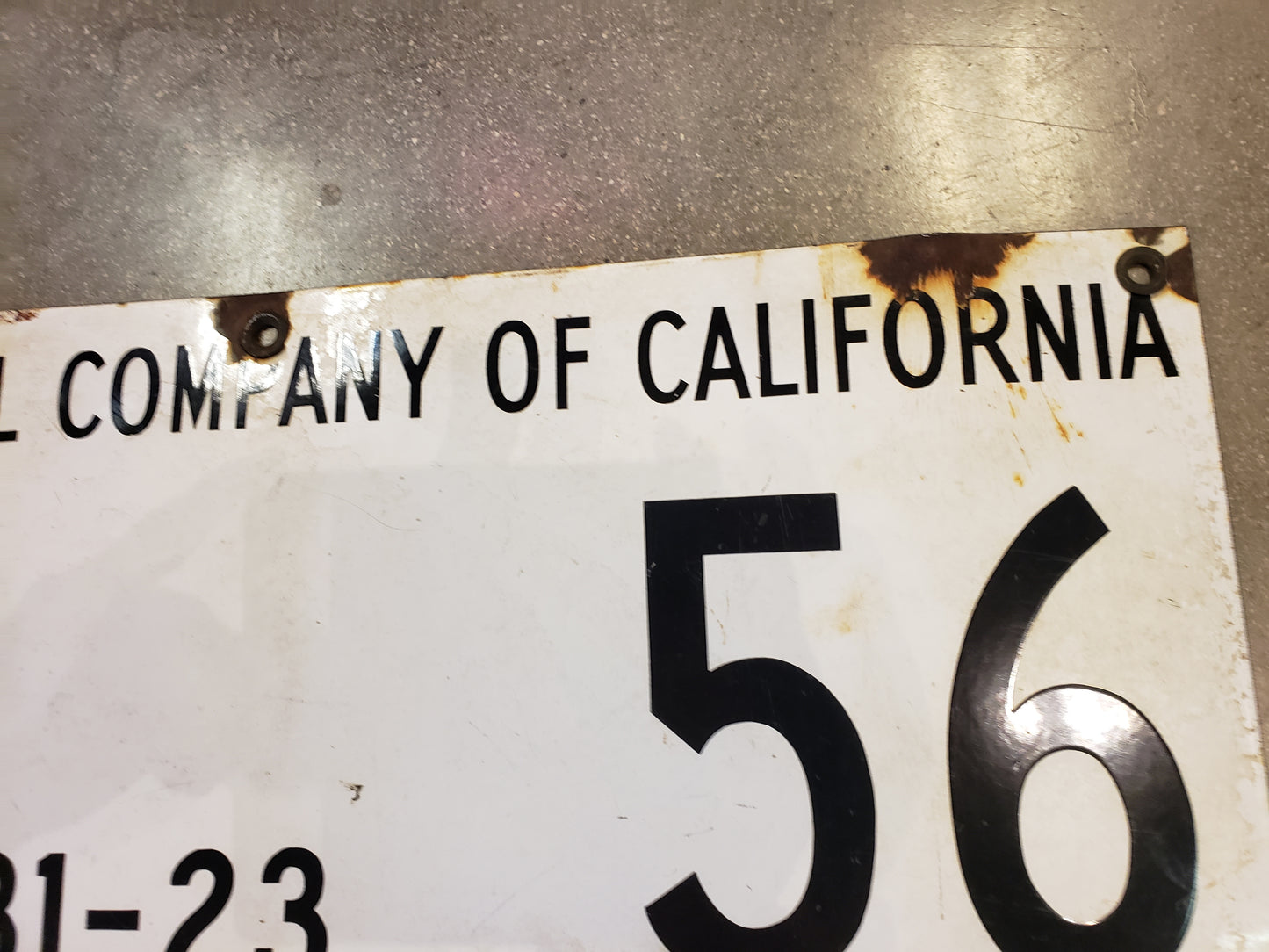 Standard OiI Company of California oil lease sign
