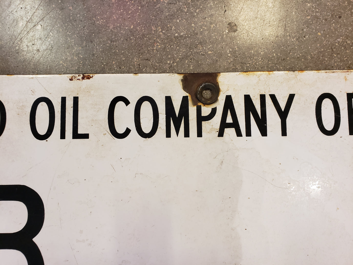 Standard OiI Company of California oil lease sign