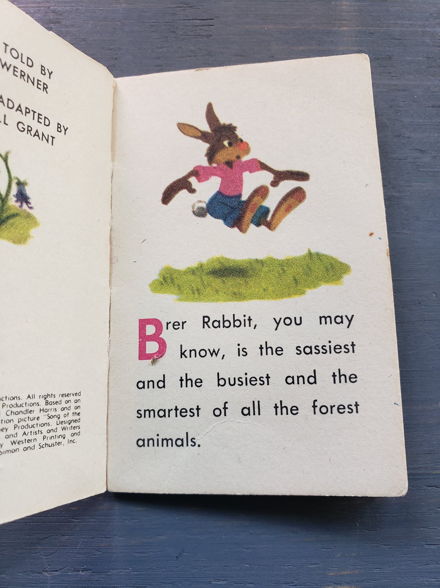 Brer Rabbit Plays a Trick mini book