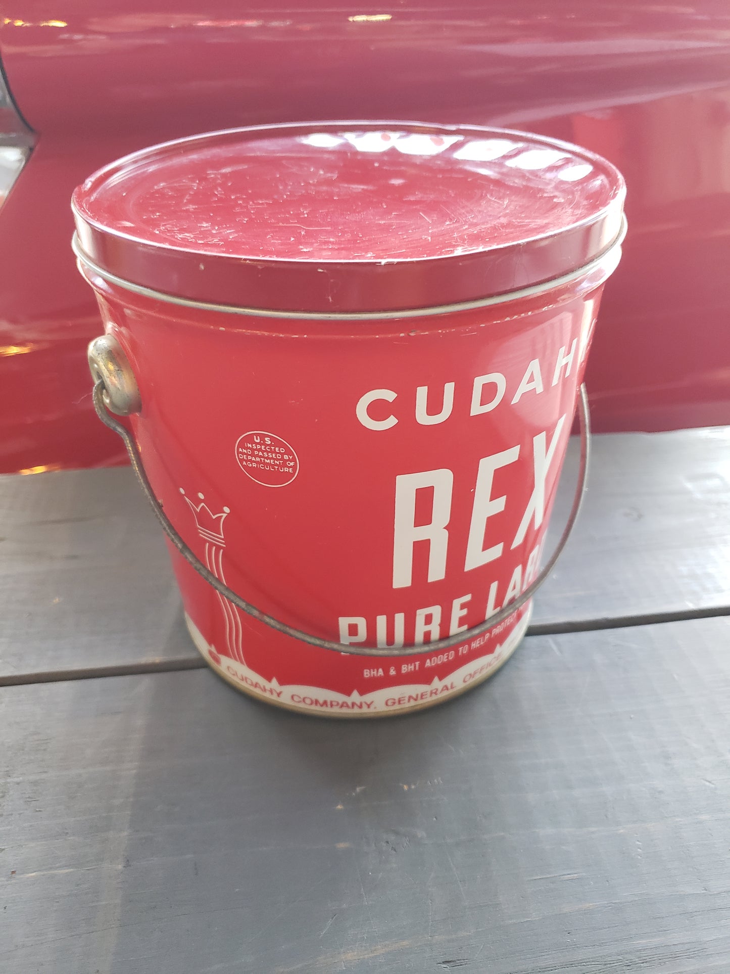 Cudahy REX Pure Lard tin (4 lb.)
