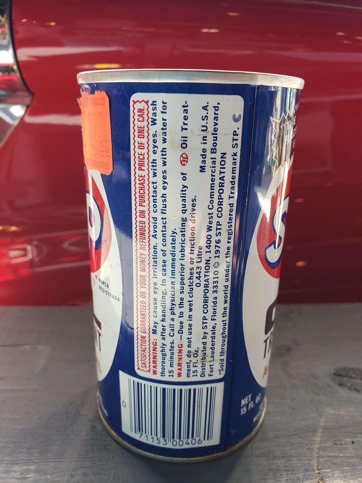 1976 STP Oil Treatment 15 fl oz, unopened.