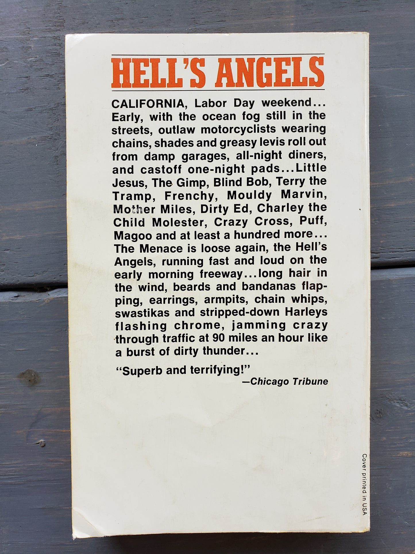 Hell's Angels by Hunter S. Thompson