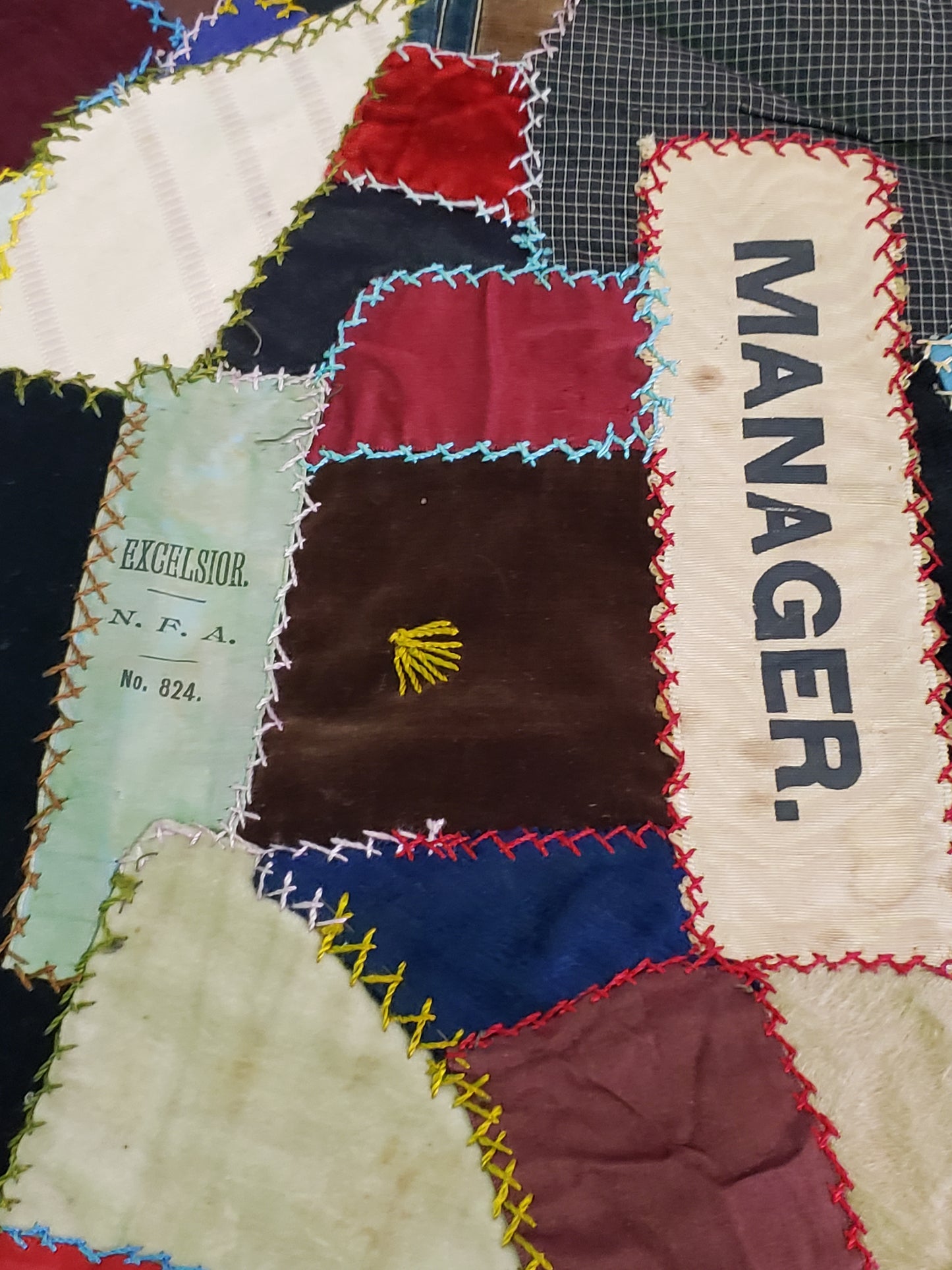 Crazy Quilt Runner 64 x 16 inches