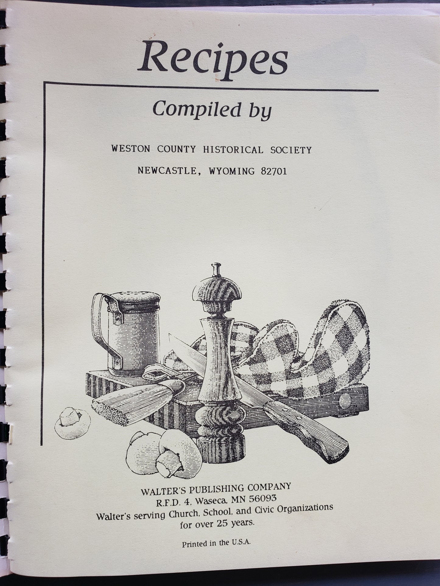 Weston County Historical Society Cookbook (1985)