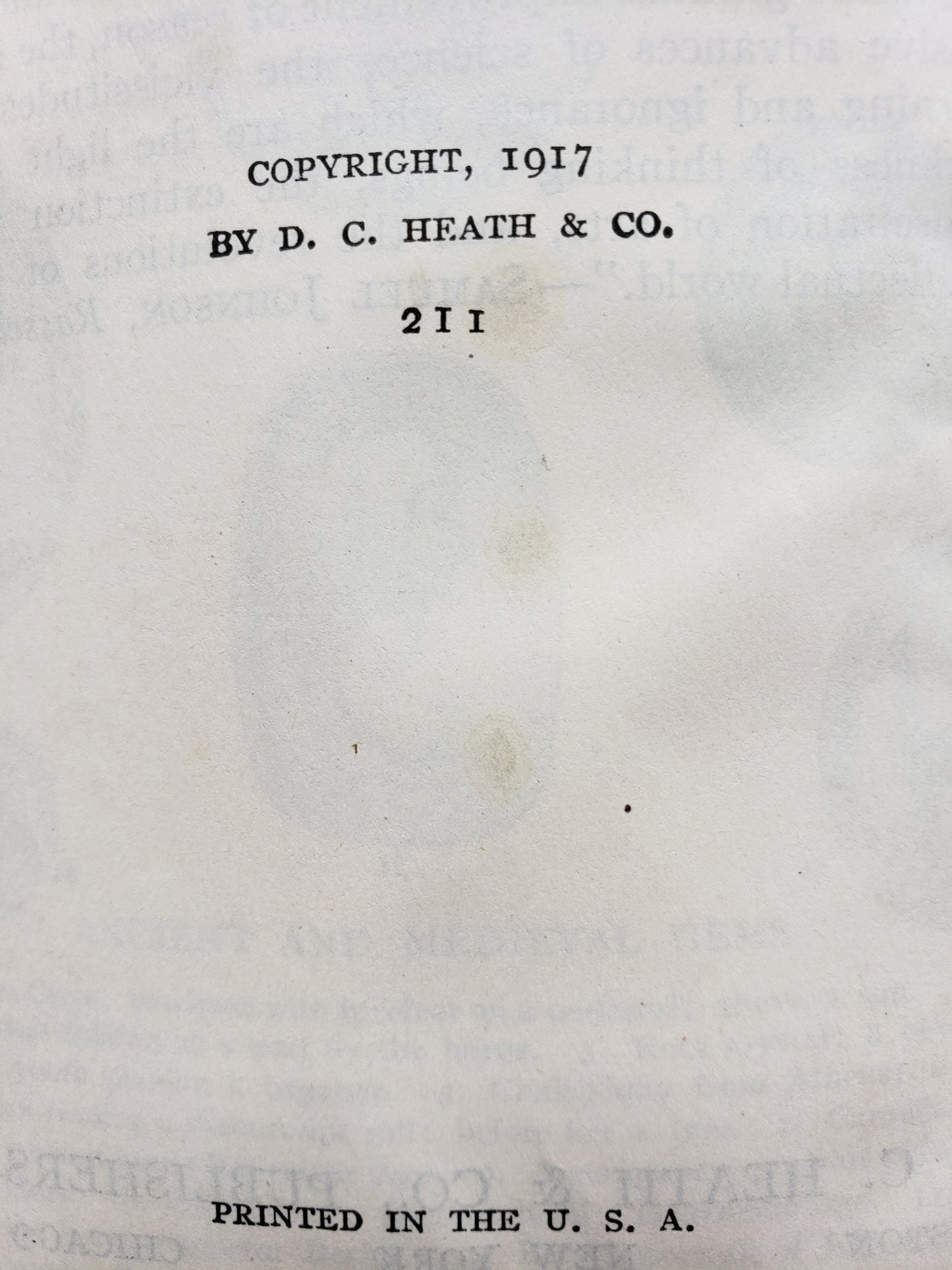 Early European History (1917)
