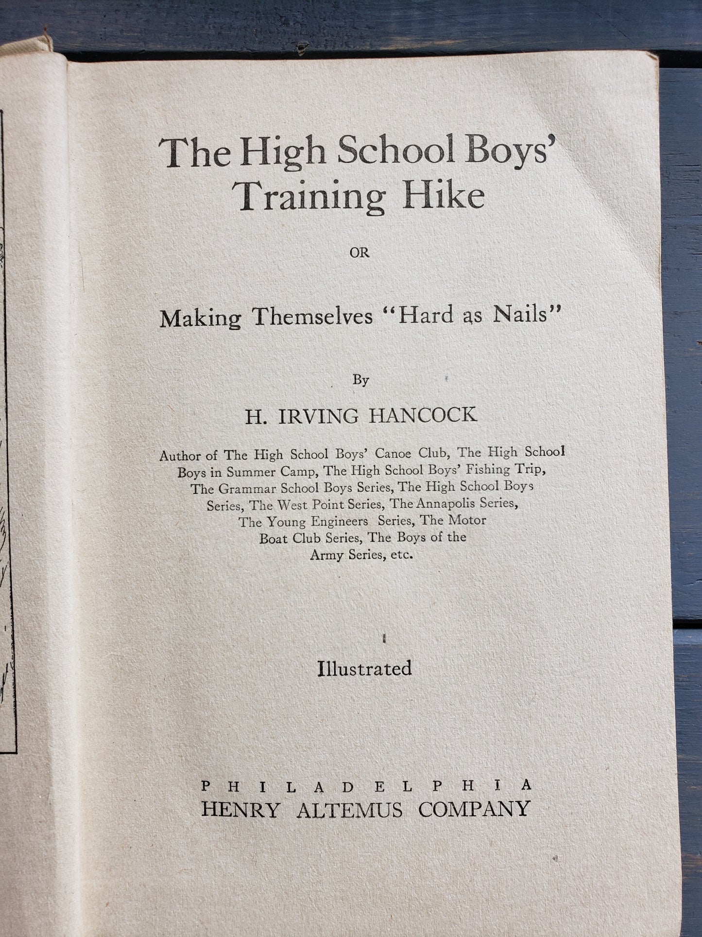 The High School Boys' Training Hike by H. Irving Hancock