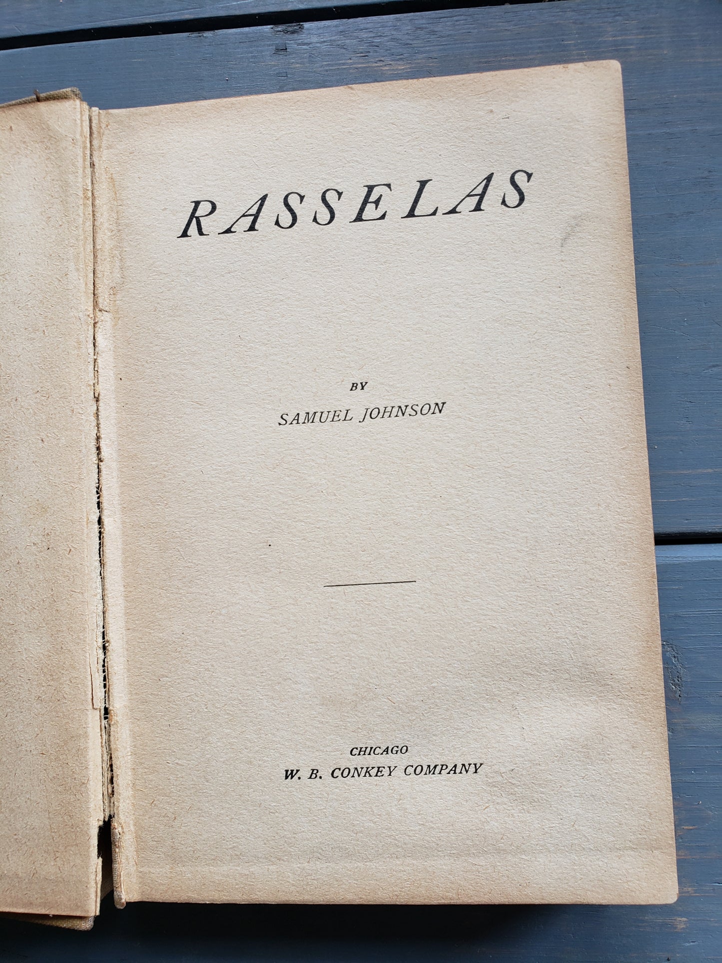 Rasselas, Prince of Abissinia by Samuel Johnson
