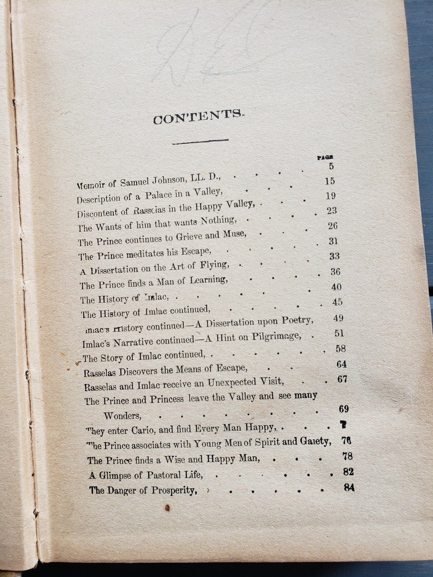 Rasselas, Prince of Abissinia by Samuel Johnson