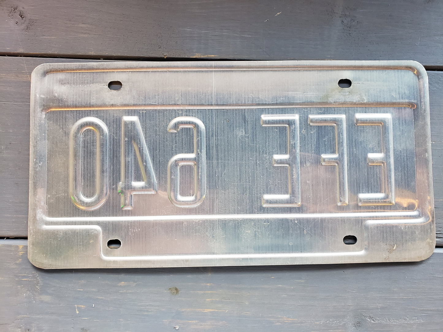 2007 Vermont expired License Plate EFE640