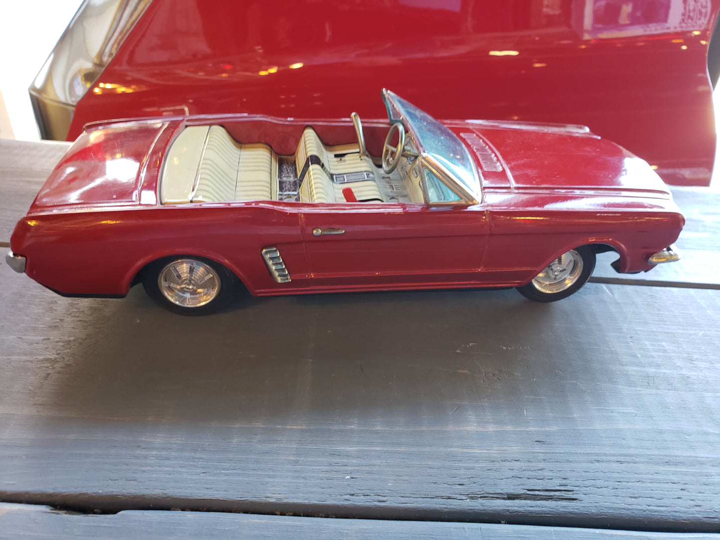 1965 Ford Mustang tin battery car by BANDAI