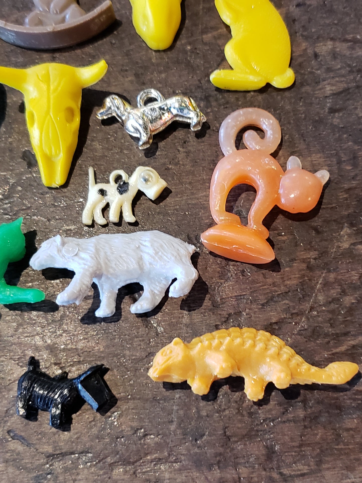 Cracker Jack toys dogs, cats bunnies, dinos bag
