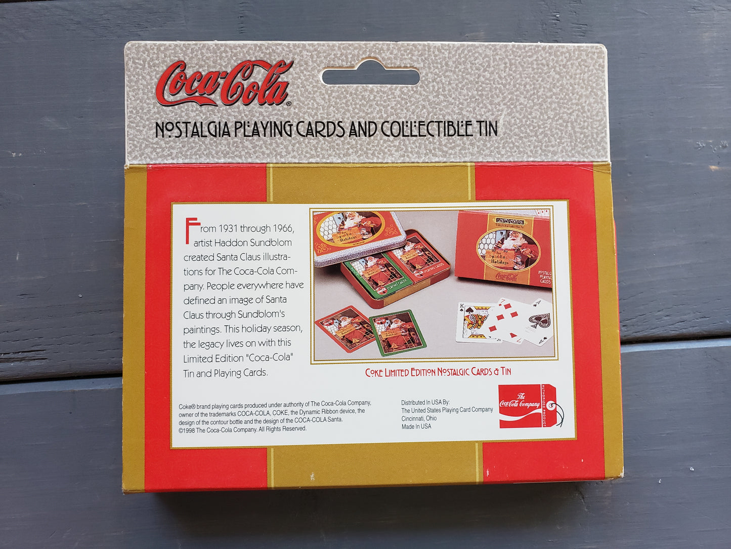 Coca-Cola Nostalgia Playing Cards set in Collectible Tin