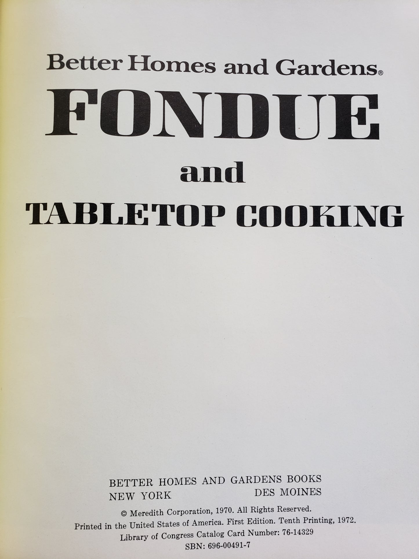 Fondue (1970) by Better Home and Gardens