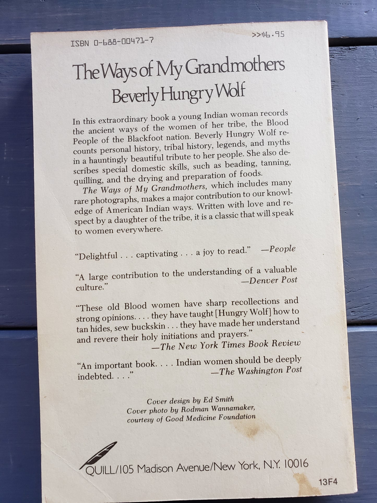 The Ways of My Grandmothers by Beverly Hungry Wolf