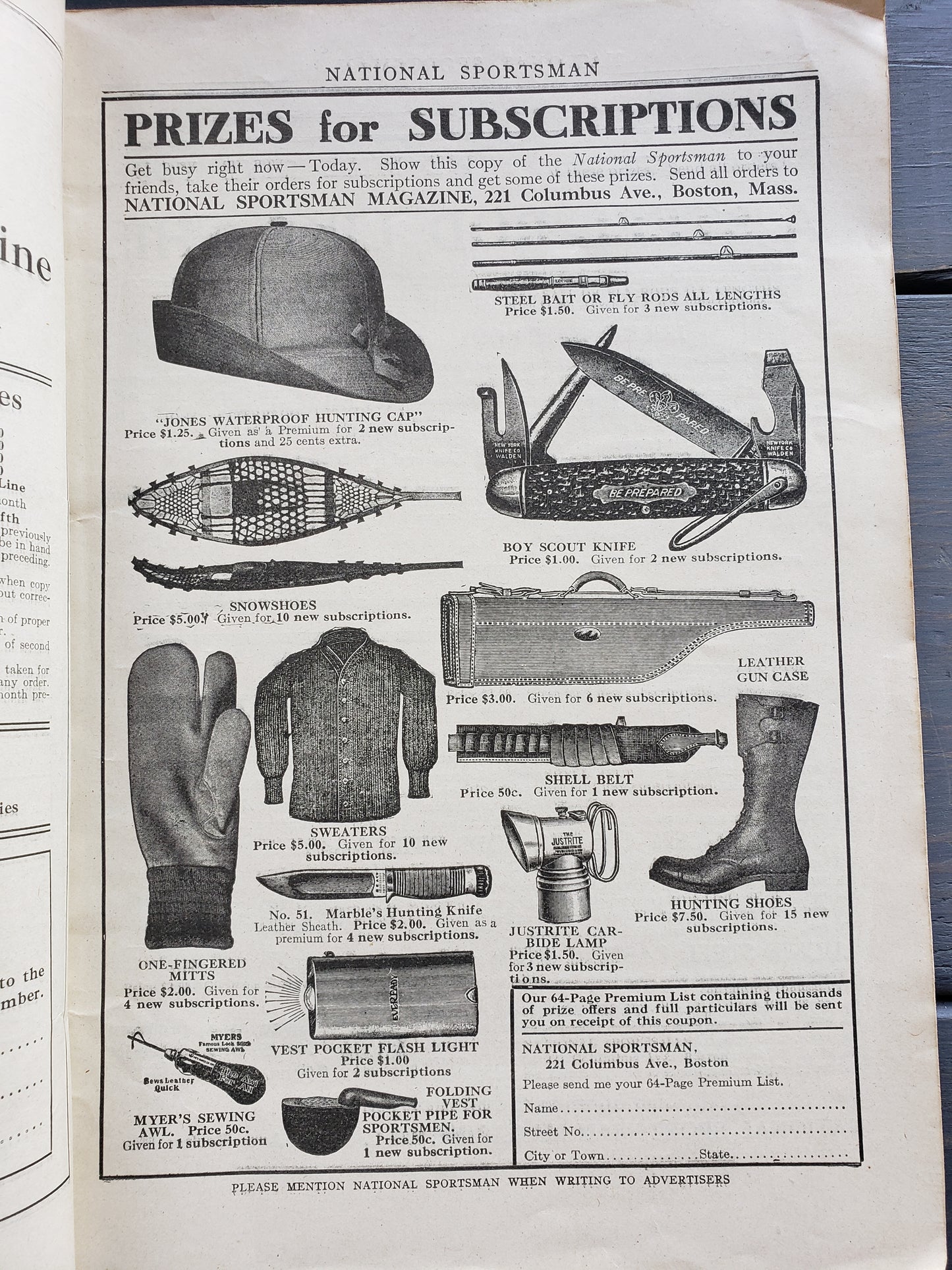 National Sportsman magazine April, 1916