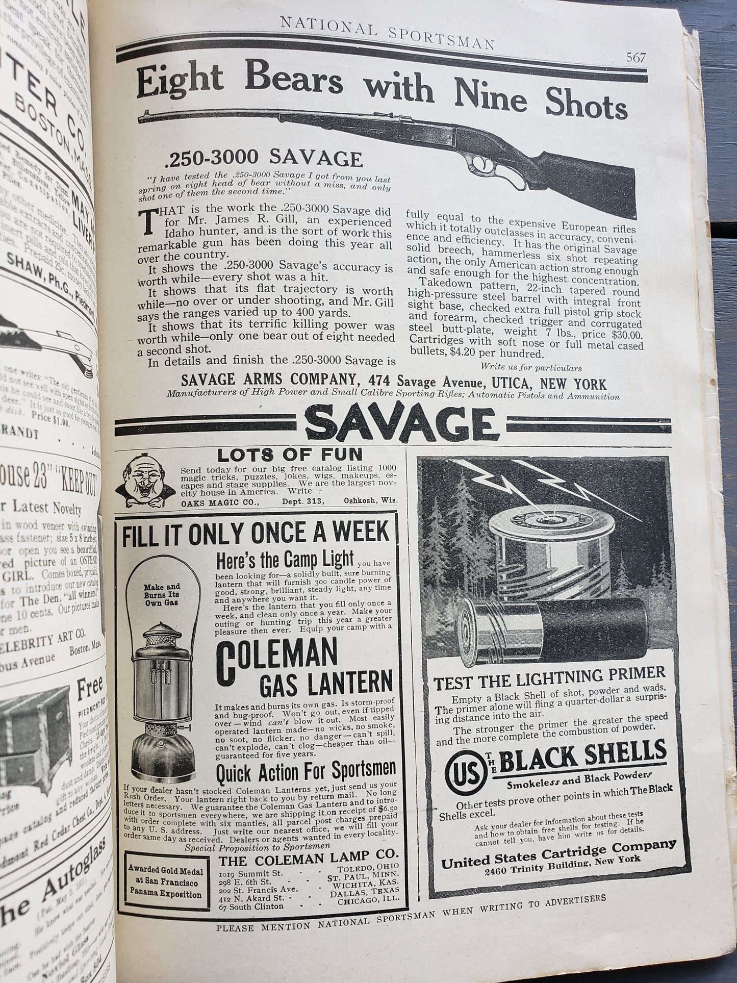 National Sportsman magazine April, 1916
