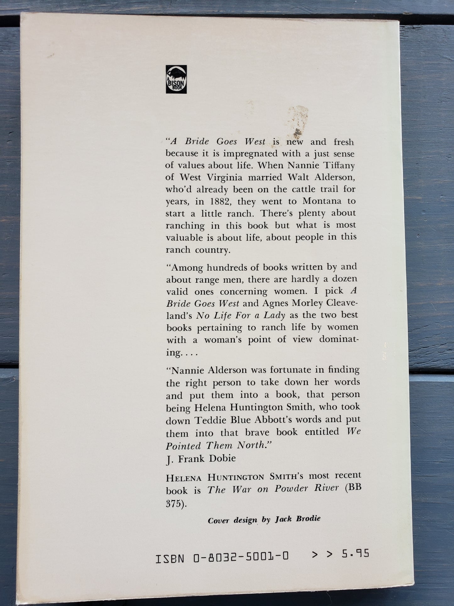 A Bride Goes West by Nannie Alderson and Helena Smith (1969)