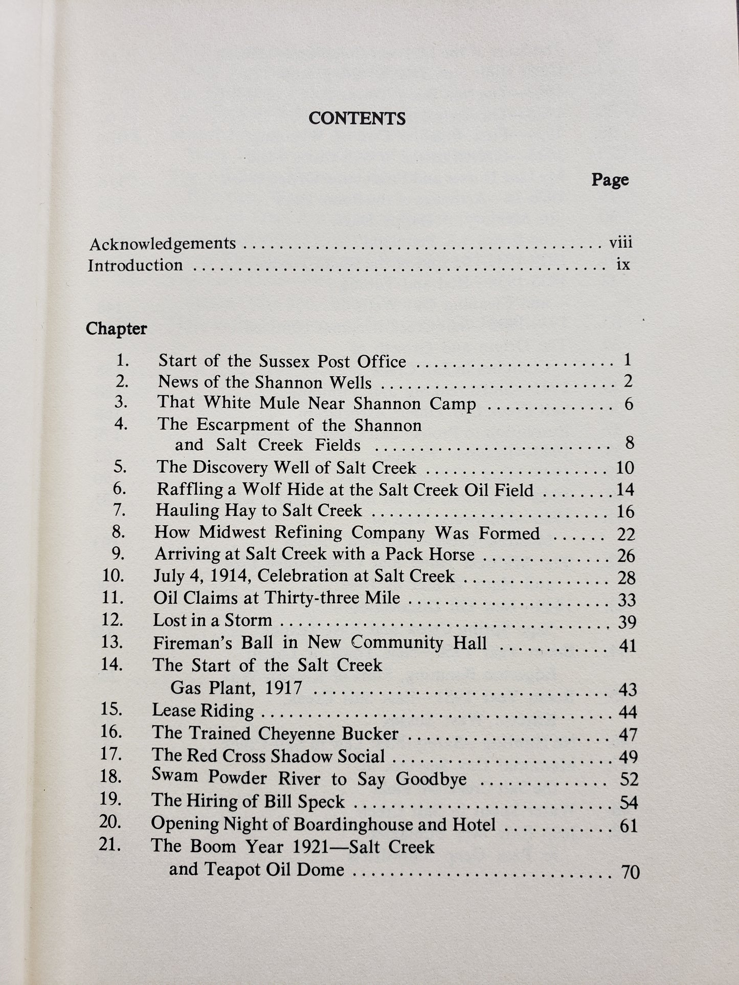 Life in the Shannon and Salt Creek Oil Fields by J. T. Wall