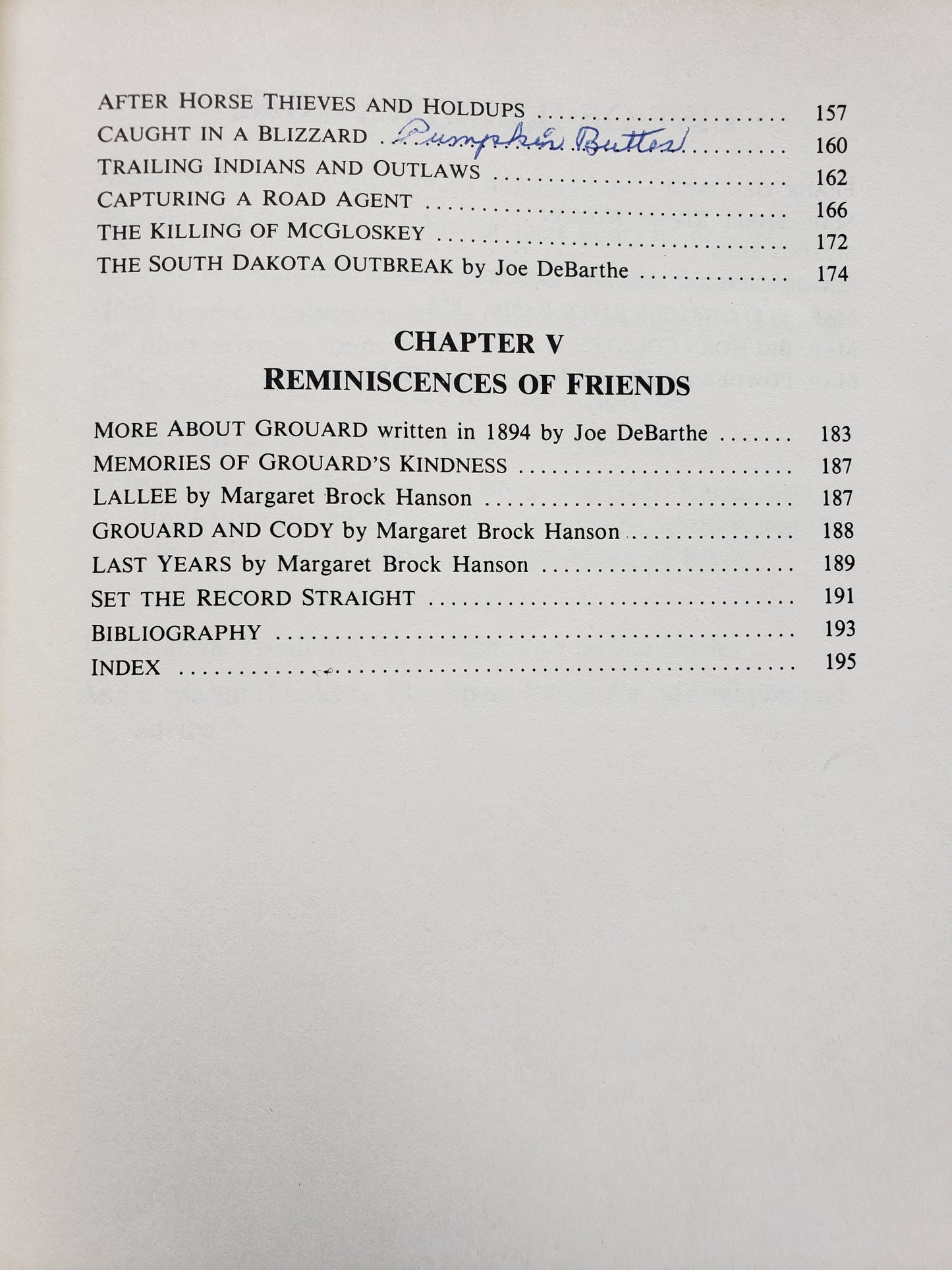 Frank Grouard, Army Scout signed by Margaret Brock Hanson (1983)