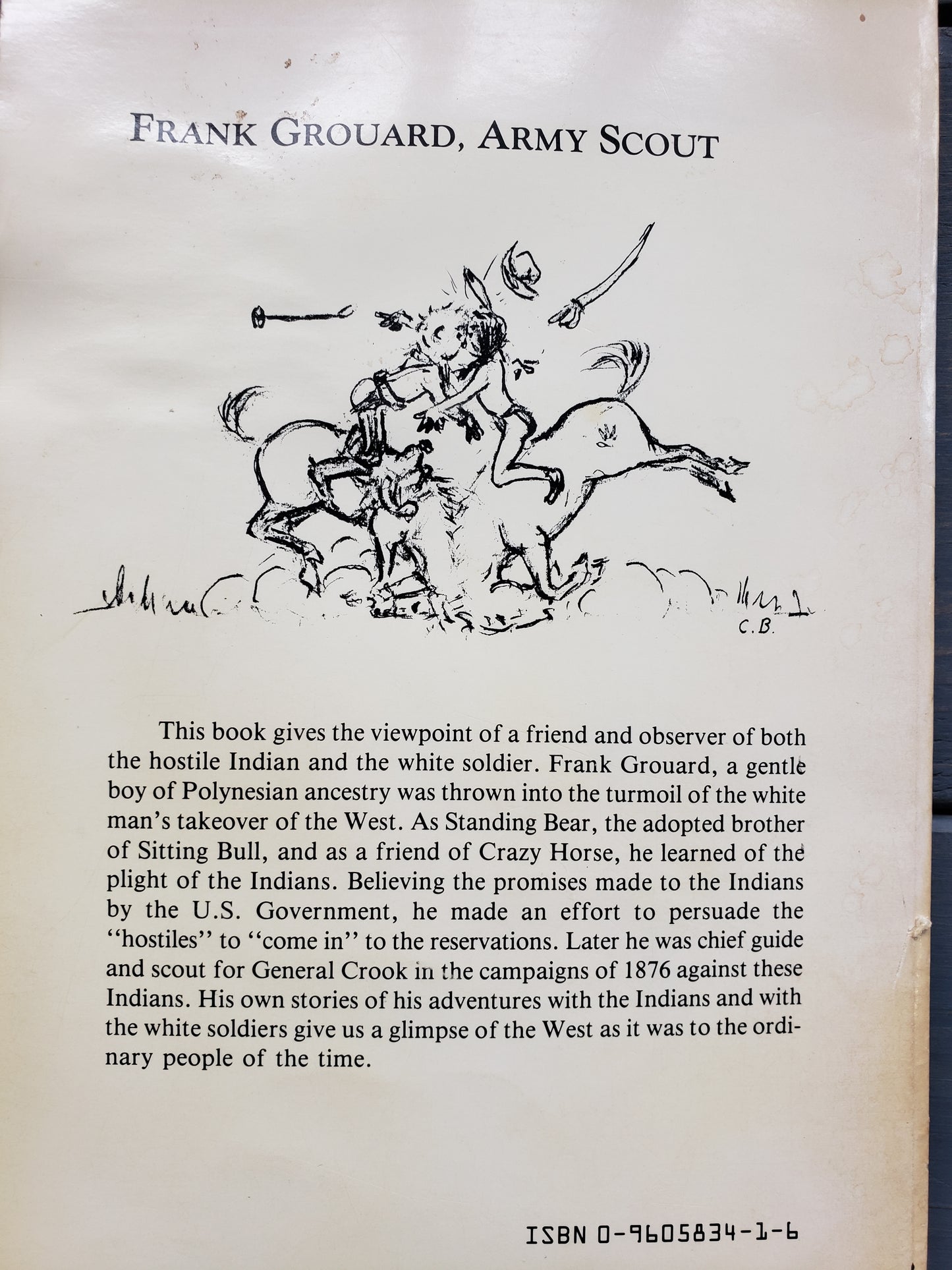 Frank Grouard, Army Scout signed by Margaret Brock Hanson (1983)
