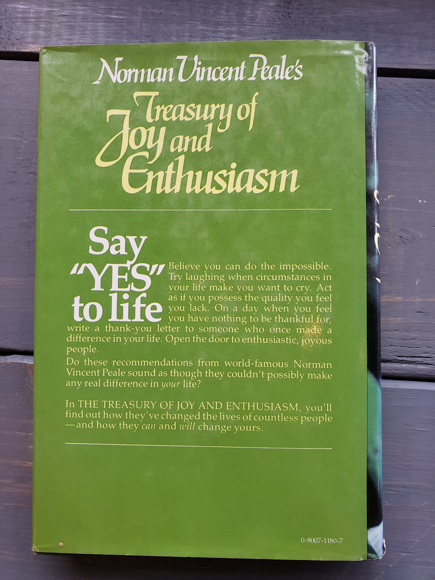 Treasury of Joy and Enthusiasm by Norman Vincent Peale's