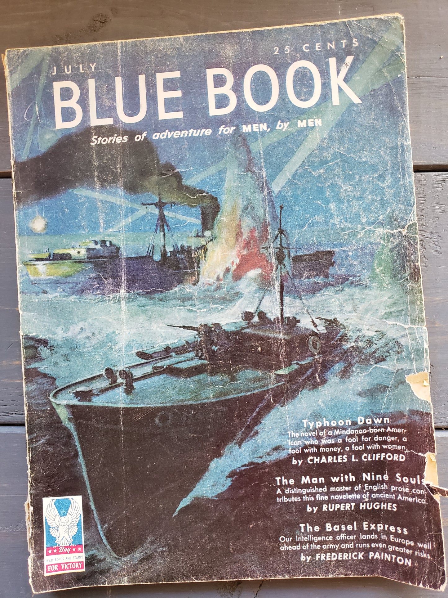 (April thru August 1942) Blue Book Stories of adventure for MEN by MEN