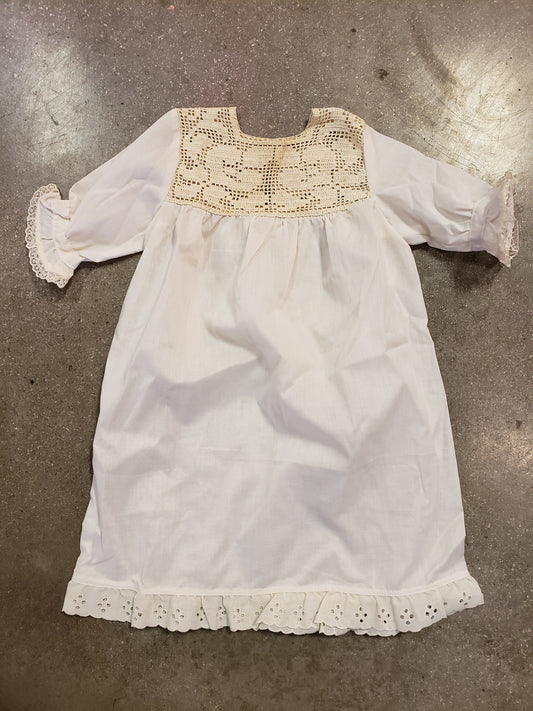 White Vintage Baby Dress Christening Gown