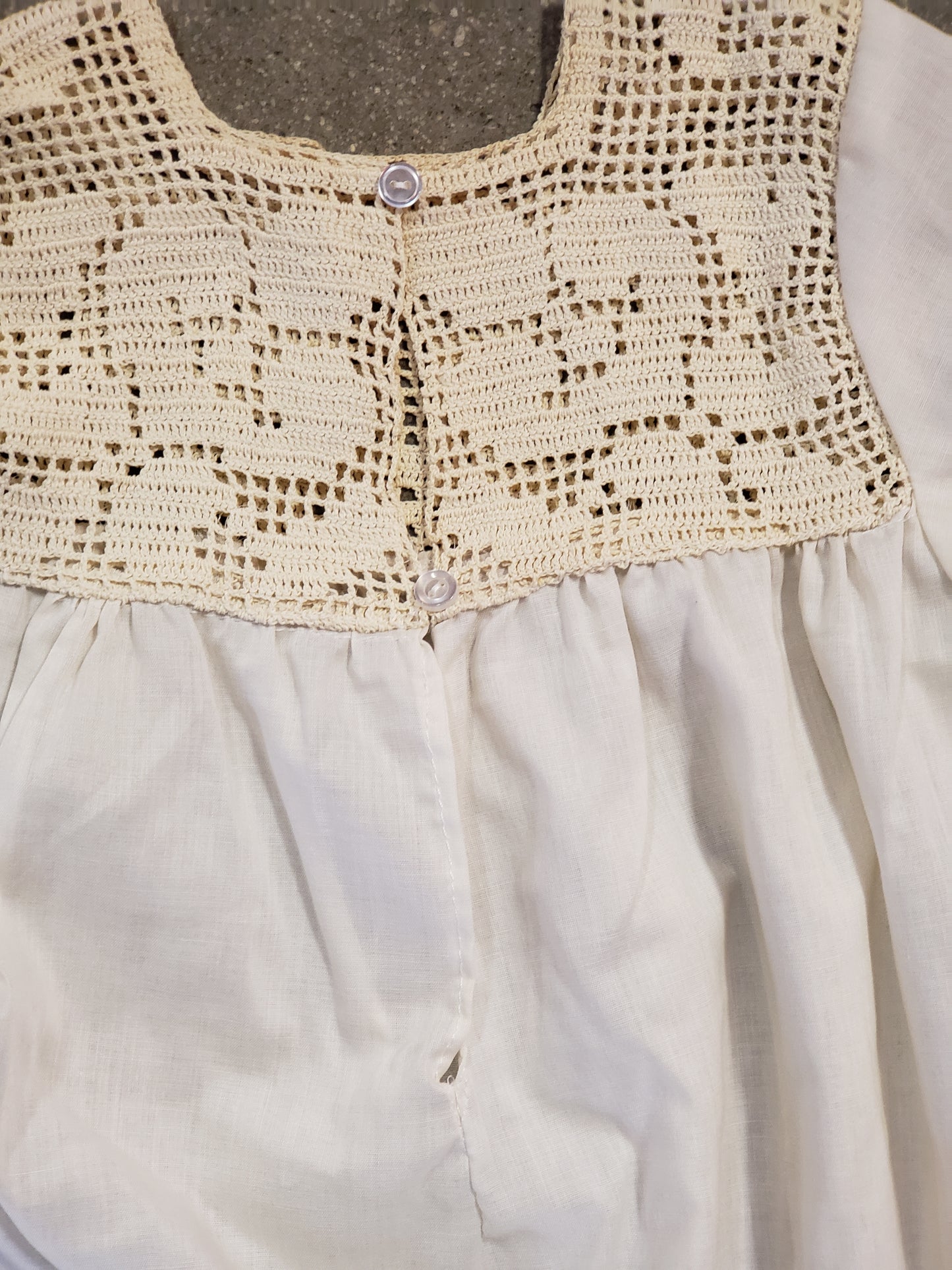 White Vintage Baby Dress Christening Gown