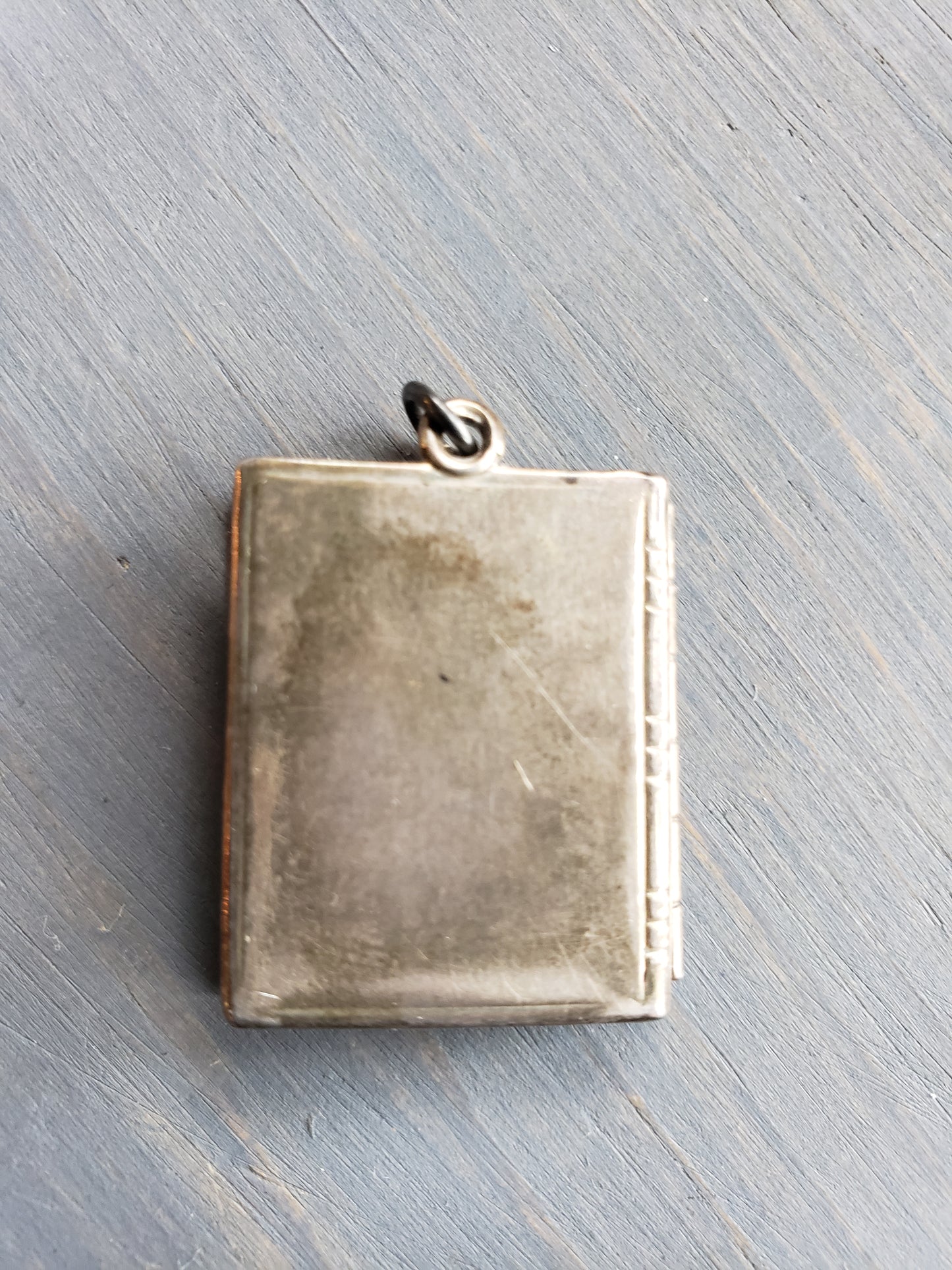 Silver Book style Locket with WWII Soldier pics