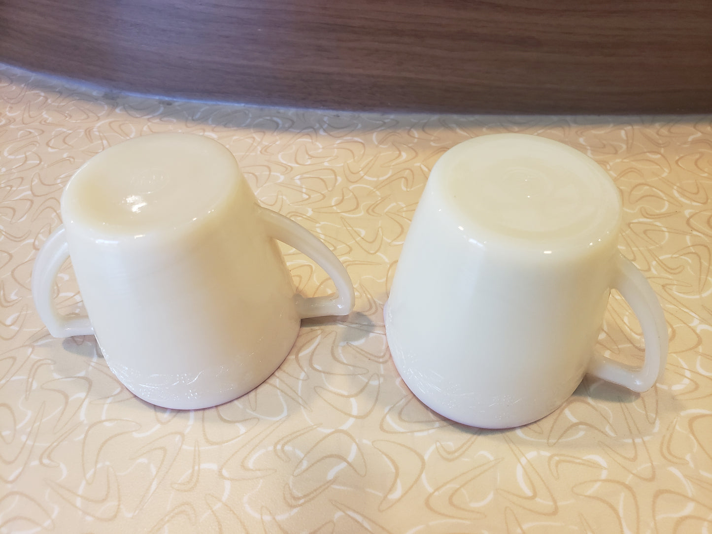 Laurel McKee Uranium Glass Mini Creamer & Sugar Bowl Set