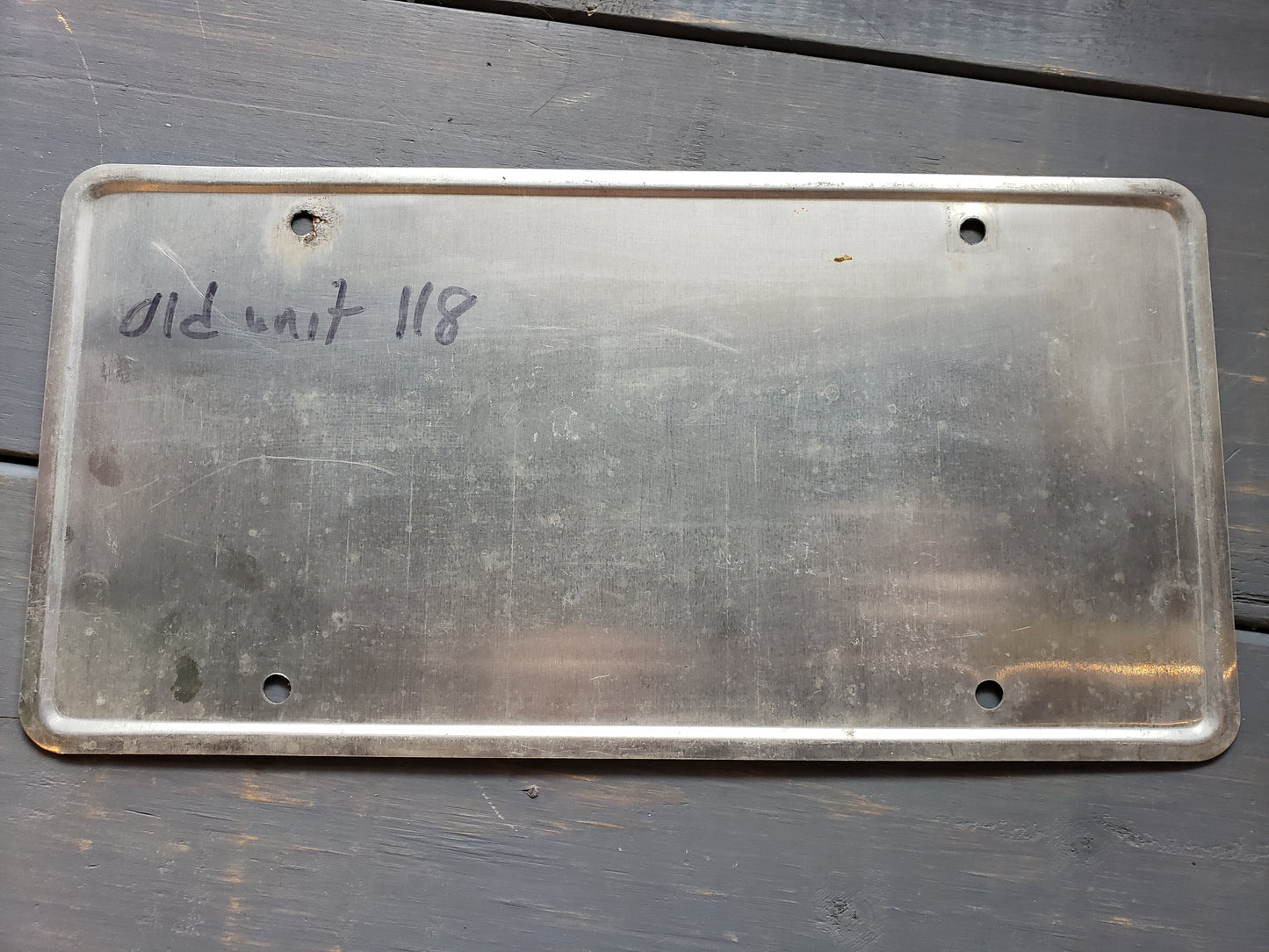 Wyoming City Exempt retired license plate #414