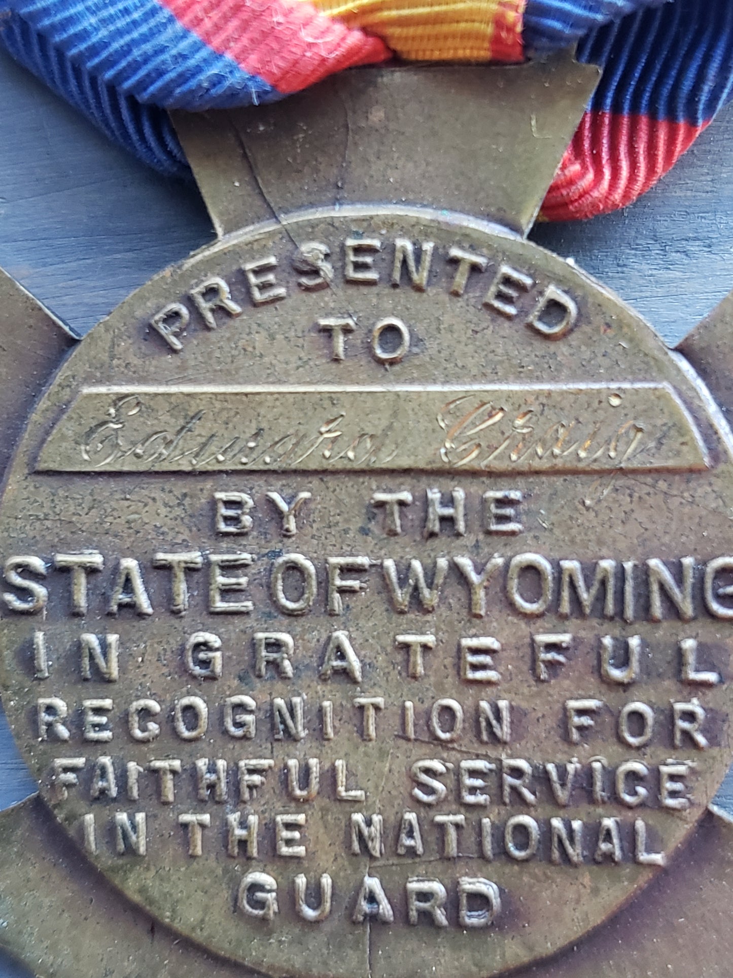 WWII Wyoming National Guard Medal (Edward Craig)