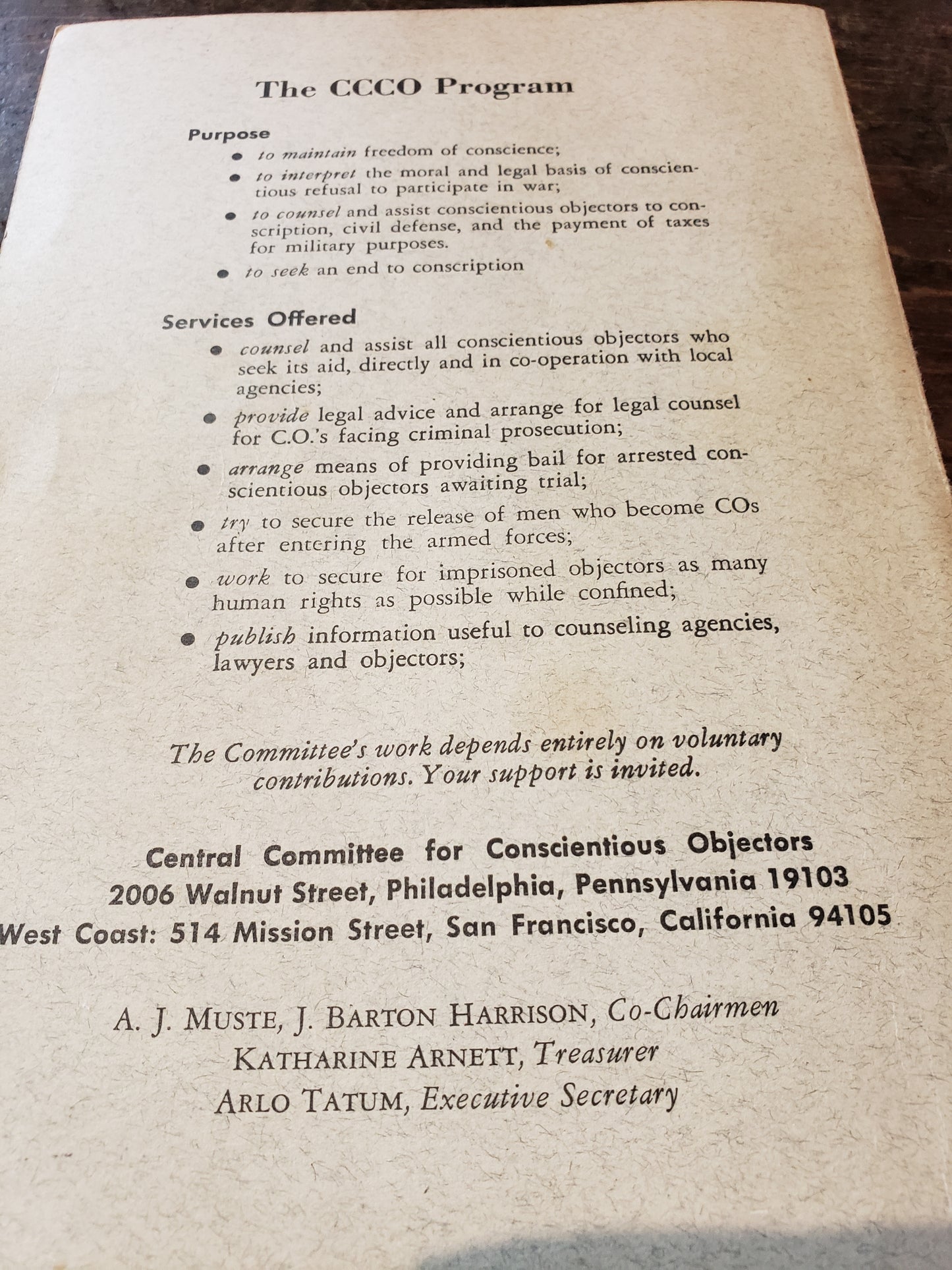 Handbook for Conscientious Objectors (1968)