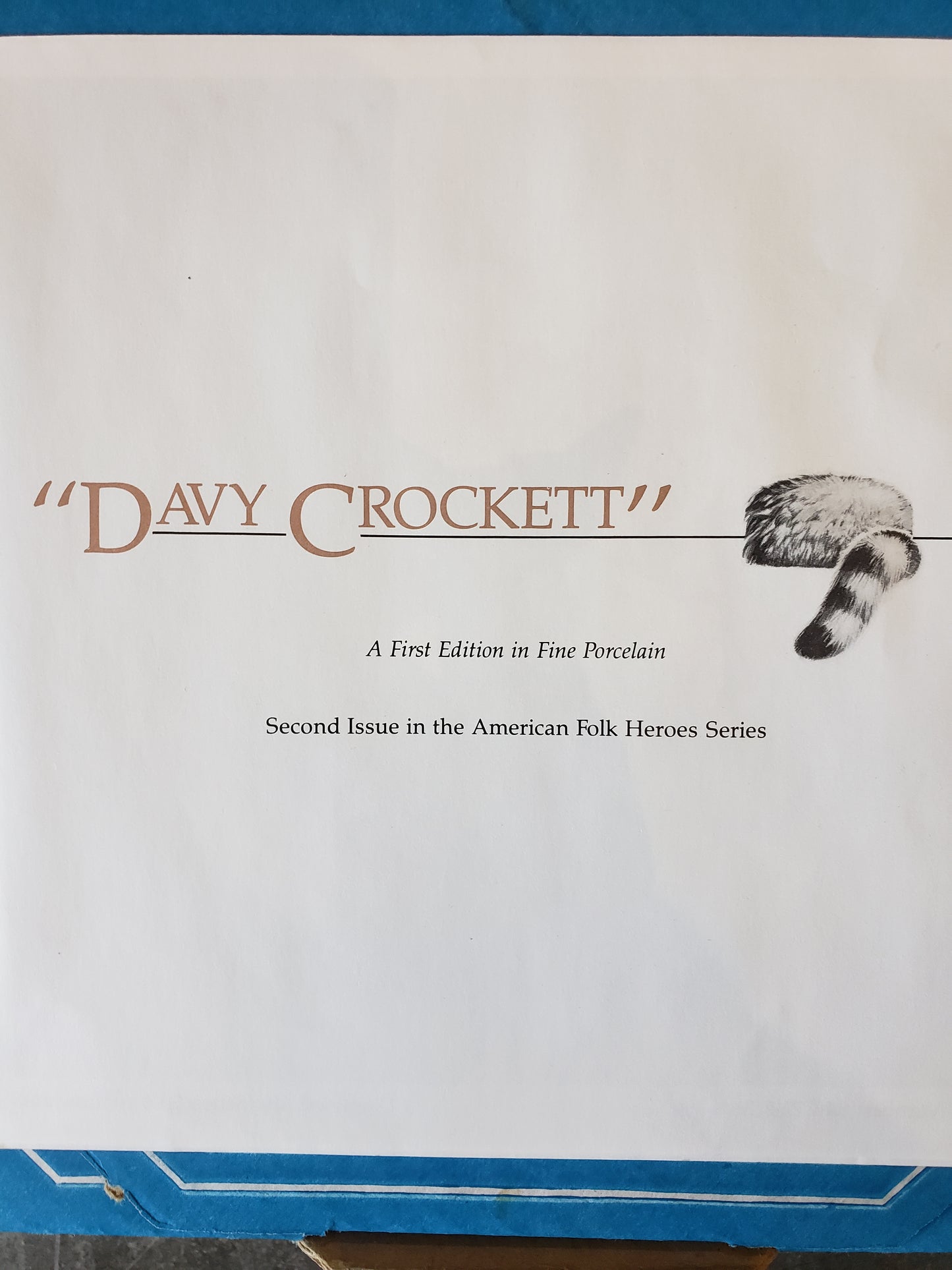 Davy Crockett commemorative plate