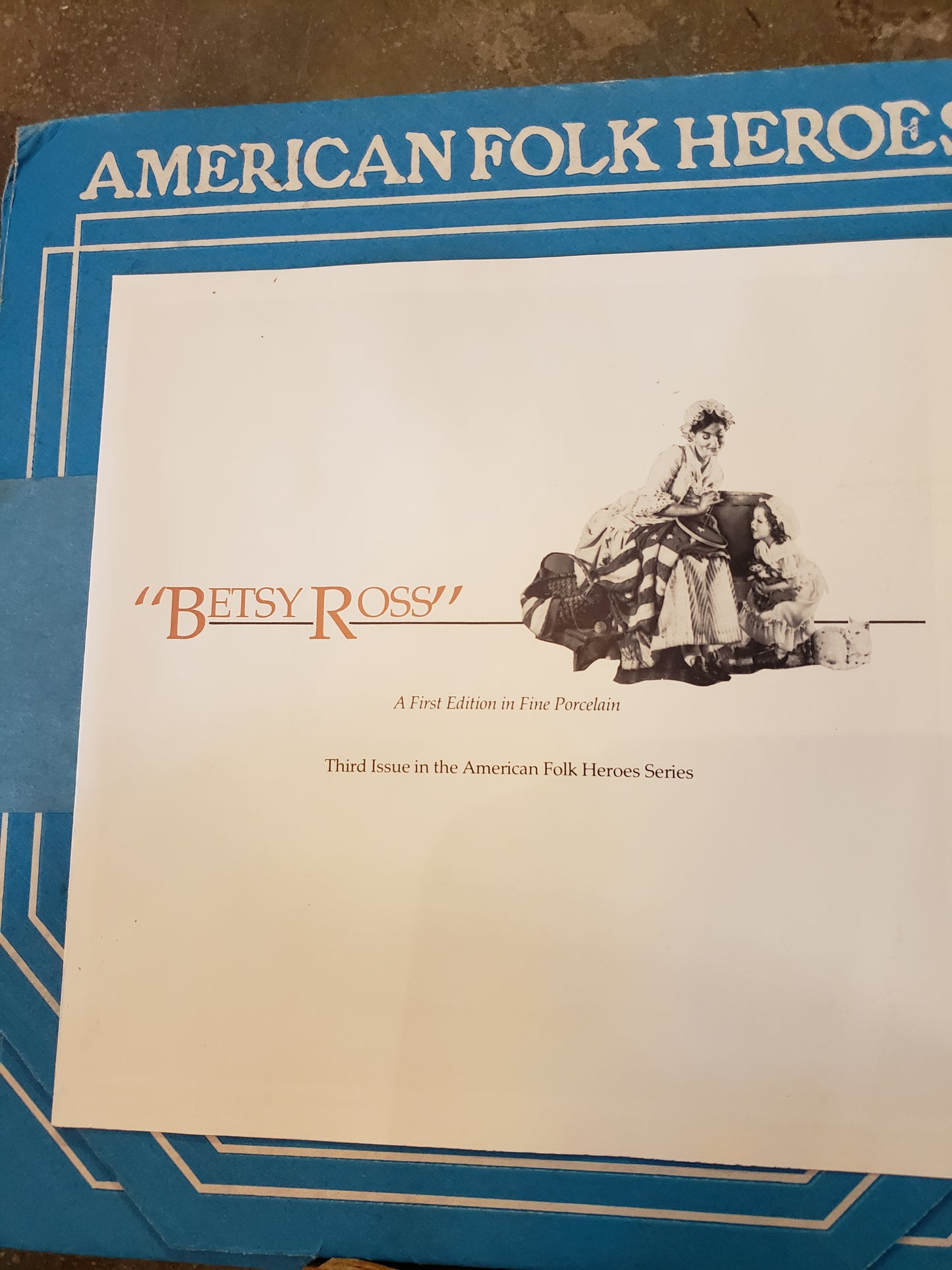 Betsy Ross commemorative plate