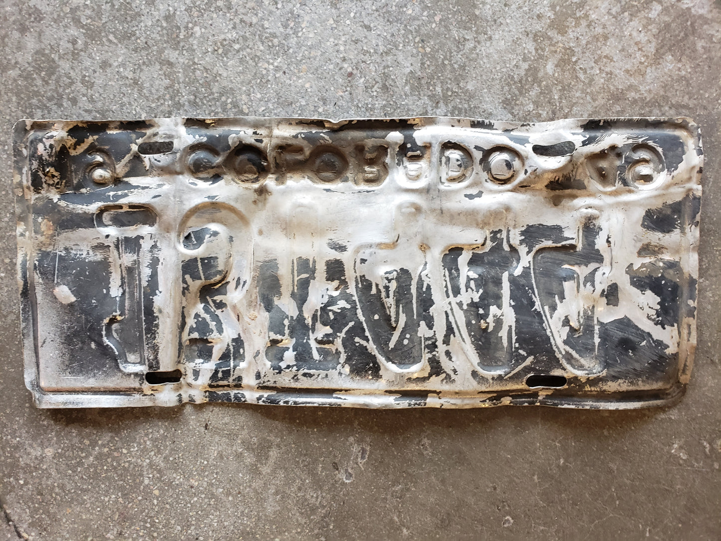 1949 Colorado license plate 13T444
