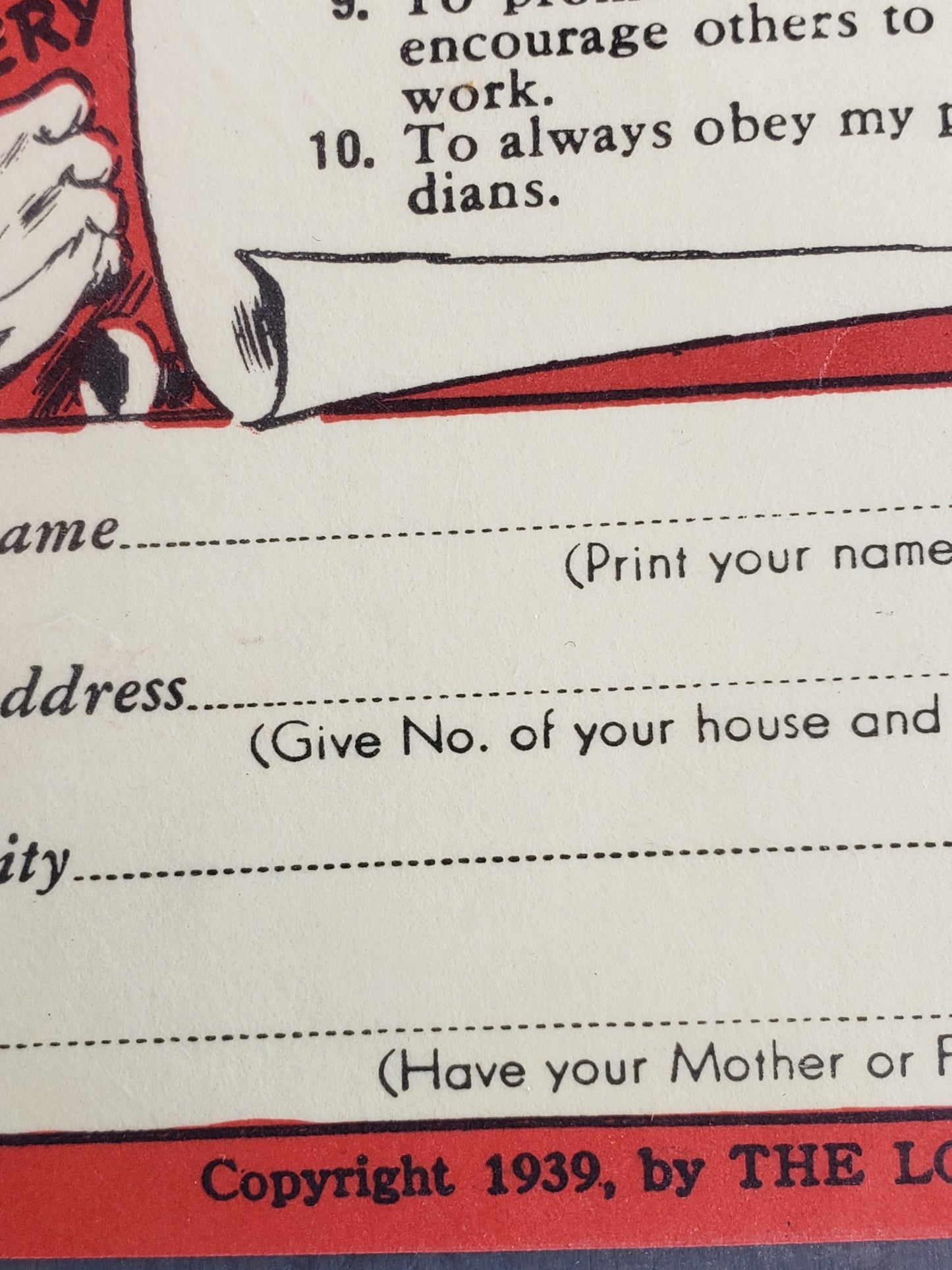 The Lone Ranger Bond Bread Safety mail in card