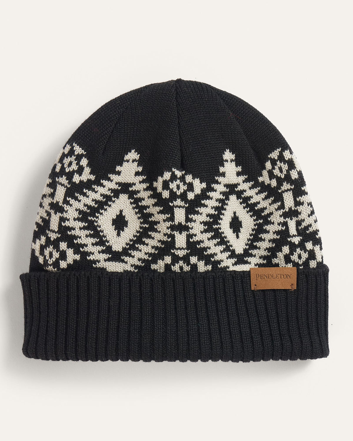 Pendleton Merino Beanie in Los Ojos Black