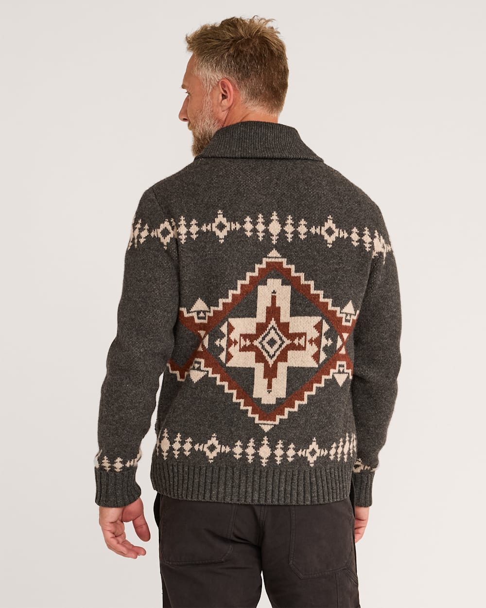 Pendleton Four Corners Zip Sweater: Four Corners Charcoal