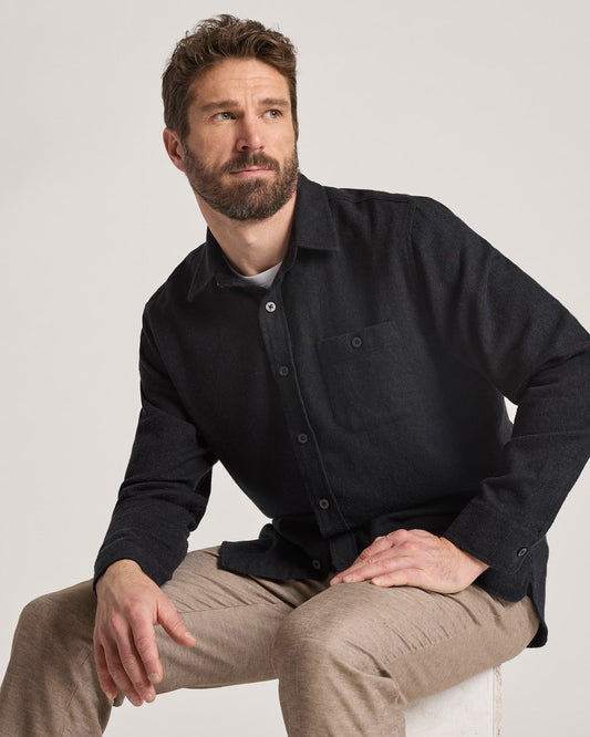 Pendleton Fremont Flannel Shirt in Charcoal Heather