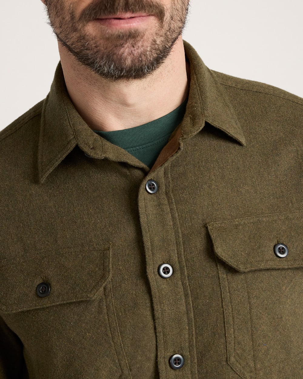 PENDLETON MEN'S BURNSIDE COTTON FLANNEL SHIRT FOREST GREEN HEATHER