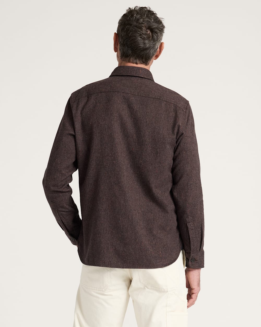 Pendleton Men's Burnside Flannel Shirt in Brown Heather