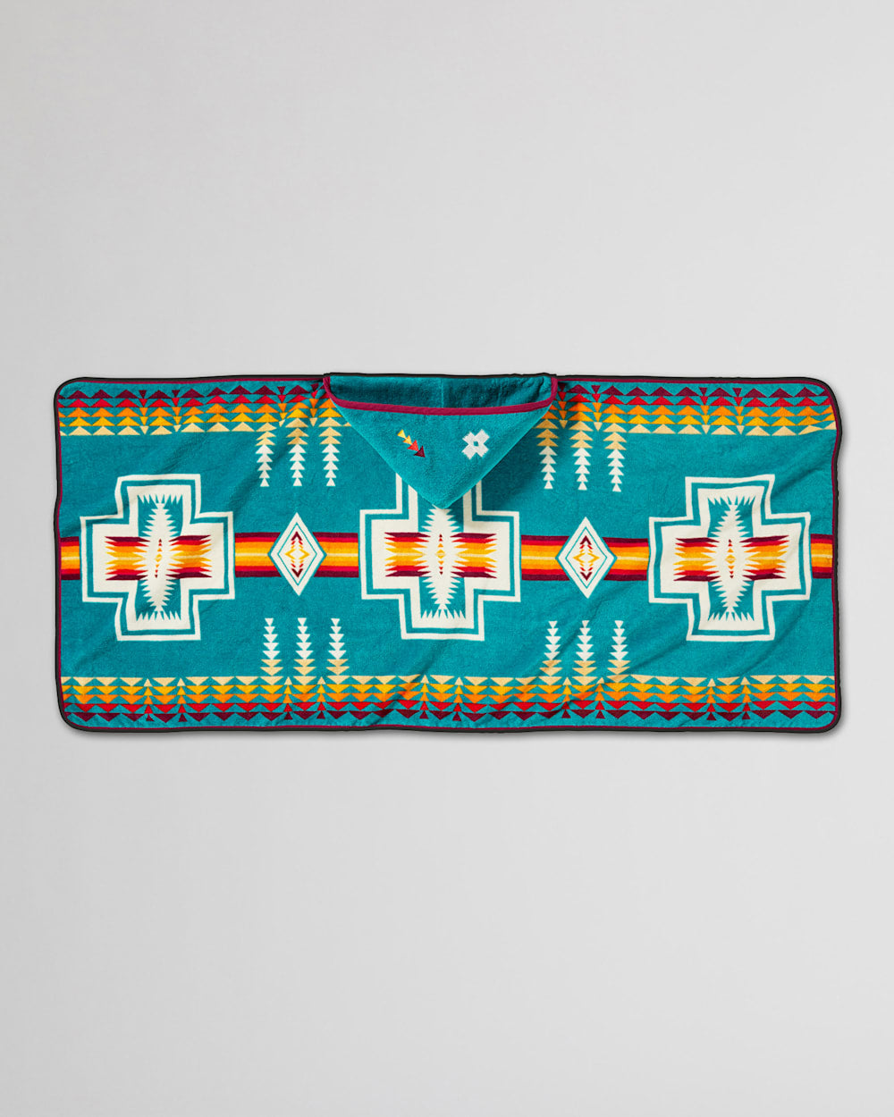 HARDING TEAL PENDLETON HOODED BABY TOWEL
