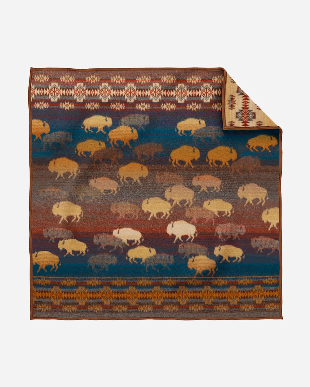 PENDLETON PRAIRIE RUSH HOUR THROW- BROWN BUFFALO